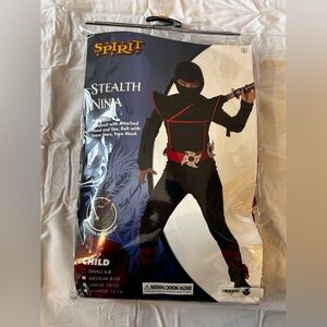 Spirit Child stealth Ninja Costume size small 6-8